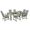 Highwood Usa Weatherly 7pc Rectangular Outdoor Patio Furniture Dining Set 84 x 42 AD-ST7WL1CO5AA-EUC - alternate 1